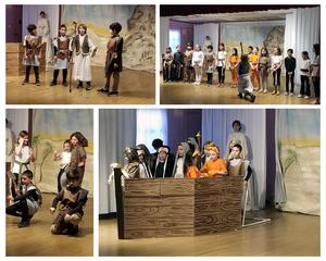 children of Highland Hall participating on a play