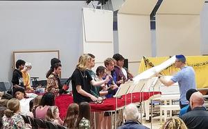 School Assembly Features High School Hand Bell Choir